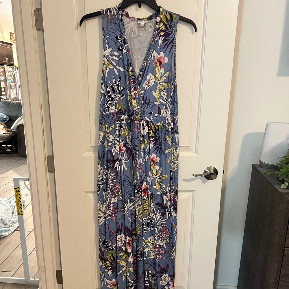 Maxi Dress with Surplice Neckline
